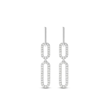 Drop Earrings 9KT 3.01g/18KT 4.01g 0.43ct GH/SI