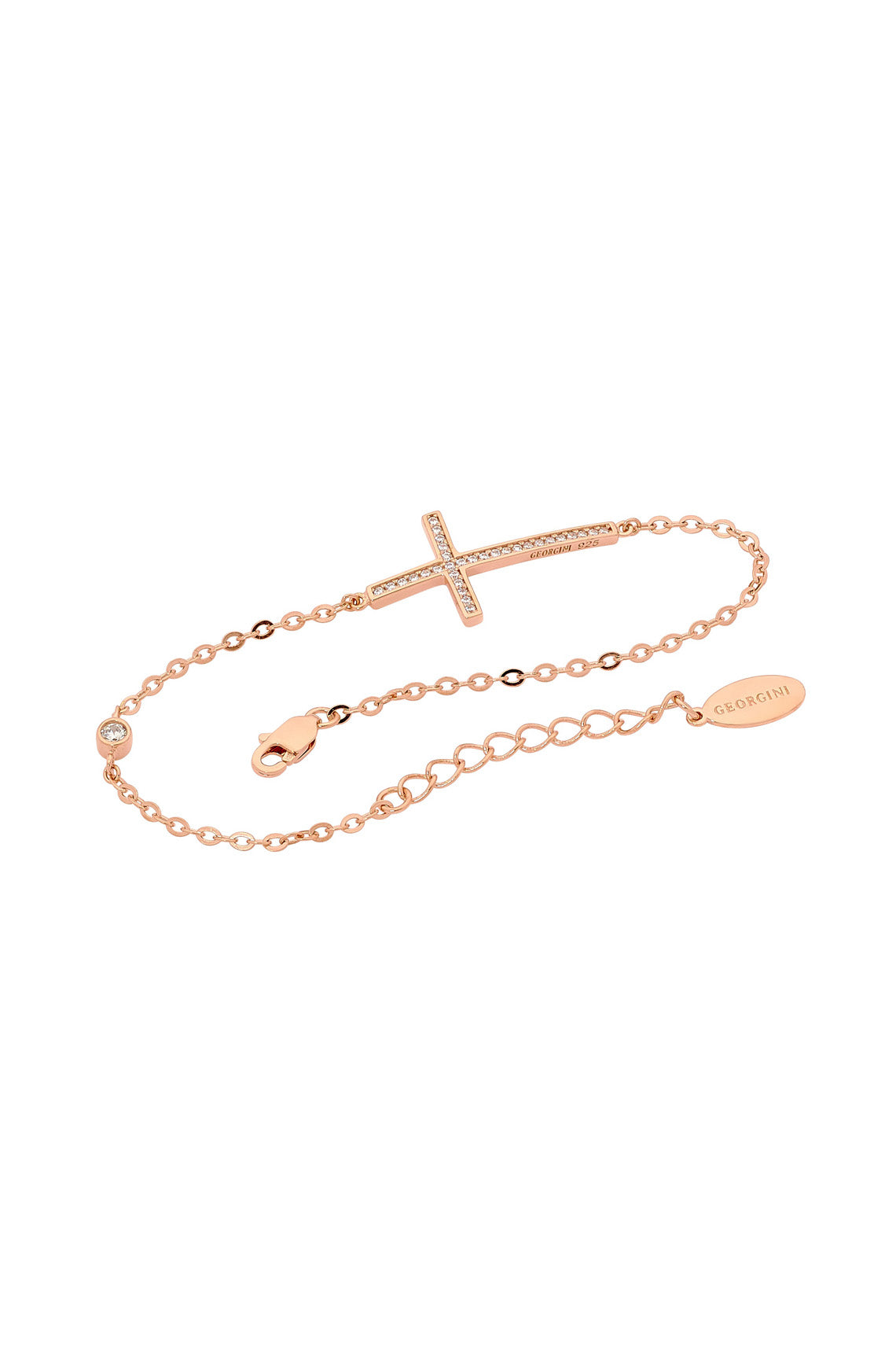 CROSS BRACELET ROSE GOLD