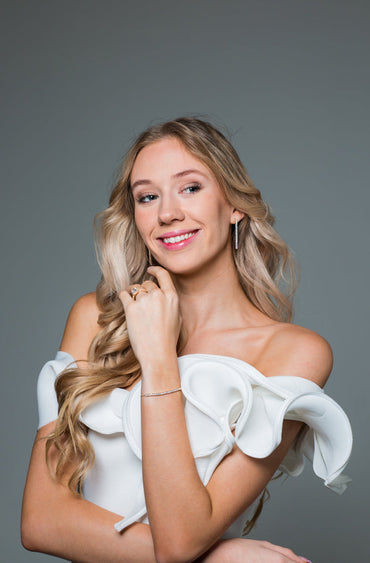 ICONIC BRIDAL VERA EARRINGS GOLD