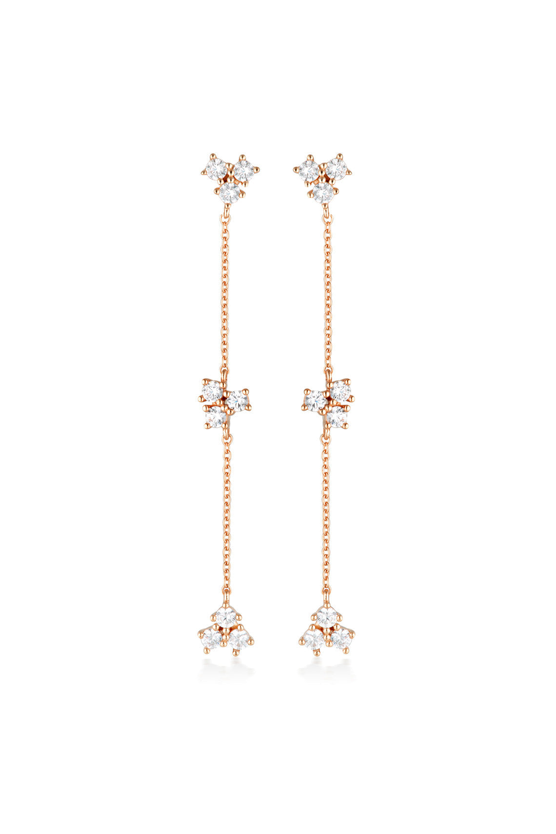 GEORGINI THE LAYETED EDIT TLIETA EARRING ROSE GOLD