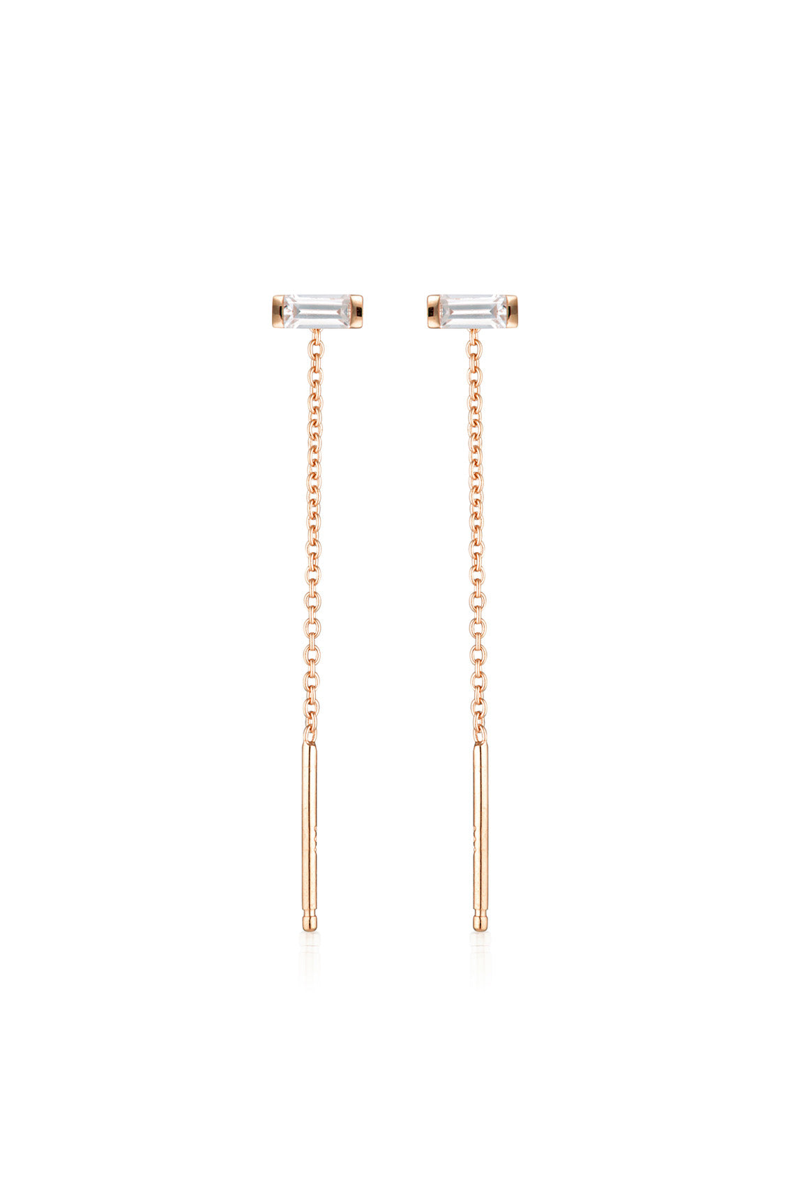GEORGINI THE LAYERED EDIT TATU EARRING ROSE GOLD