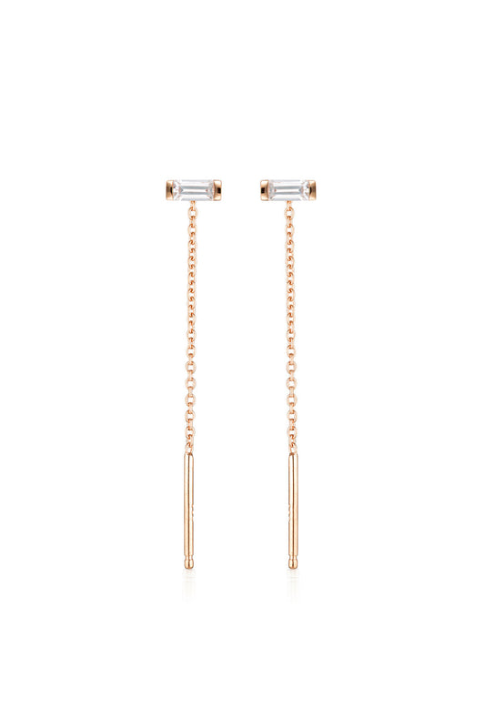 GEORGINI THE LAYERED EDIT TATU EARRING ROSE GOLD