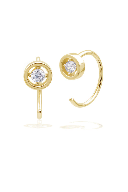 A CHRISTMAS JOURNEY HOOK EARRINGS GOLD