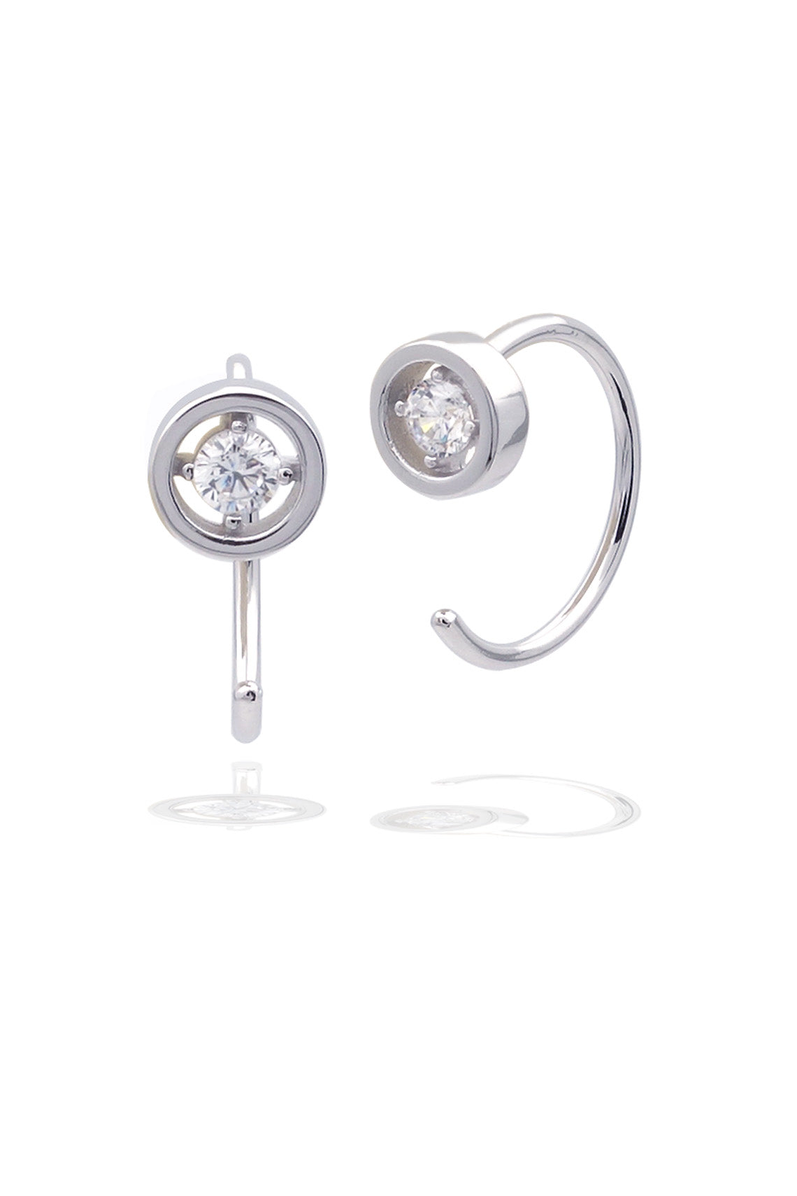 A CHRISTMAS JOURNEY HOOK EARRINGS SILVER