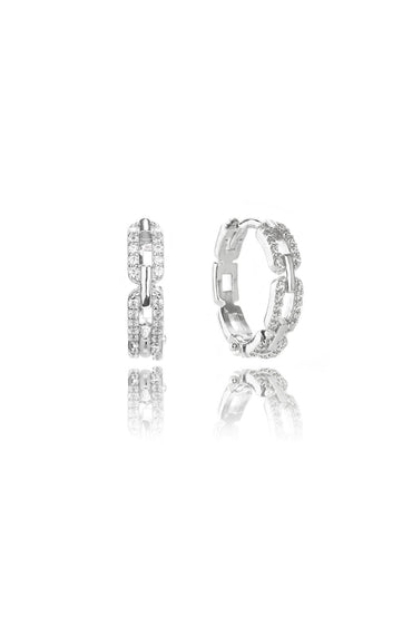 GEORGINI Goddess Link Hoop Earrings