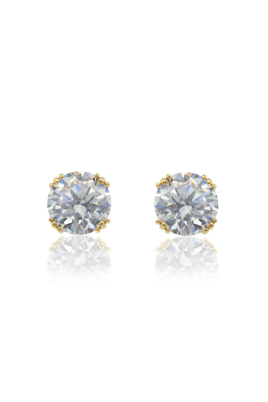 GEORGINI Elegant Essentials 6.5mm Round Hidden Halo Stud