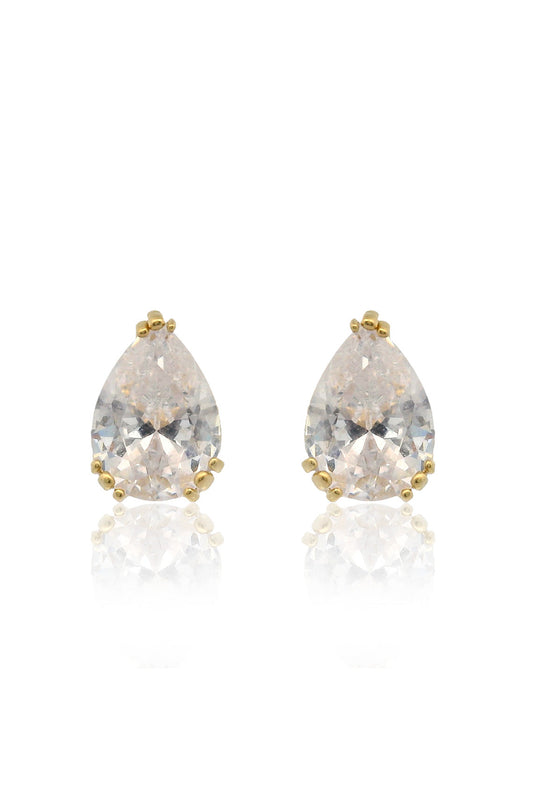 GEORGINI Elegant Essentials 7mm Pear Cut Hidden Halo Stud