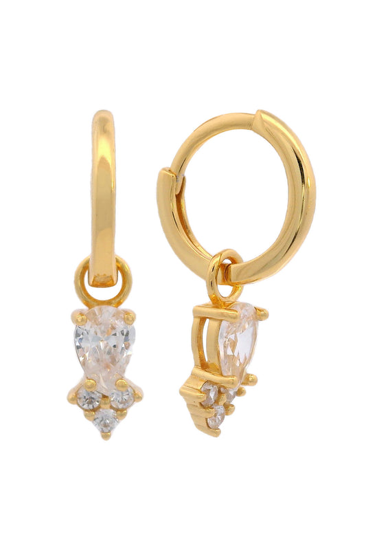 GEORGINI Midnight Velvet Asteria Hoop Earrings