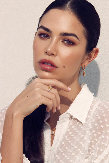 EMILIO ROSE GOLD DROP EARRINGS