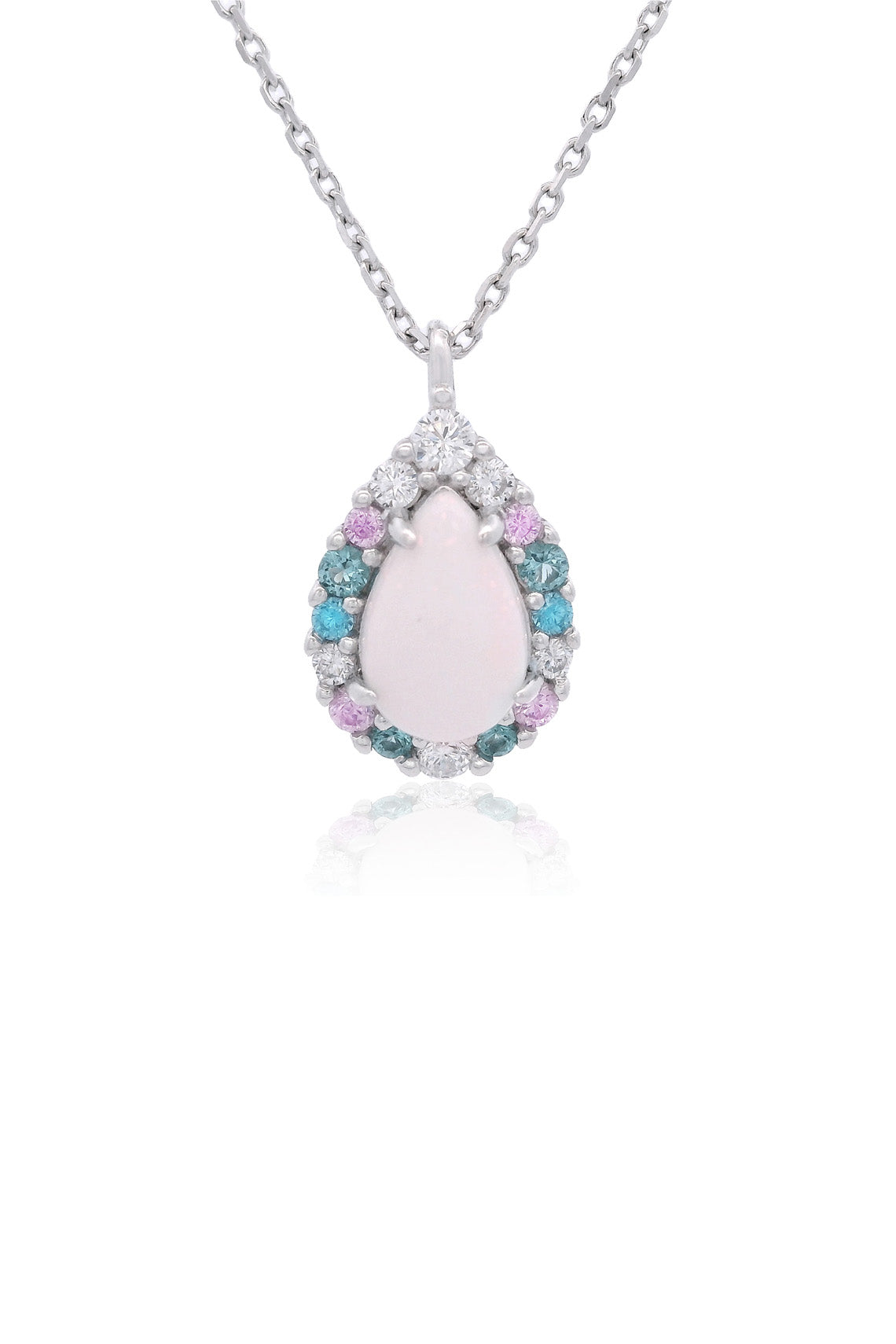 GEORGINI Wisteria Created Opal Floribunda Pendant