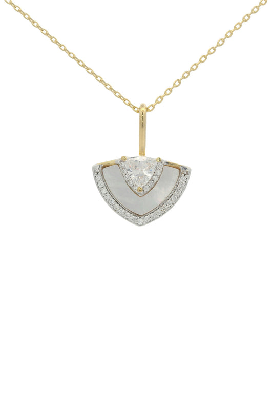GEORGINI Chic Noel Mother Of Pearl Fan Pendant