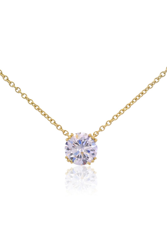 GEORGINI Elegant Essentials 6.5mm Round Hidden Halo Pendant