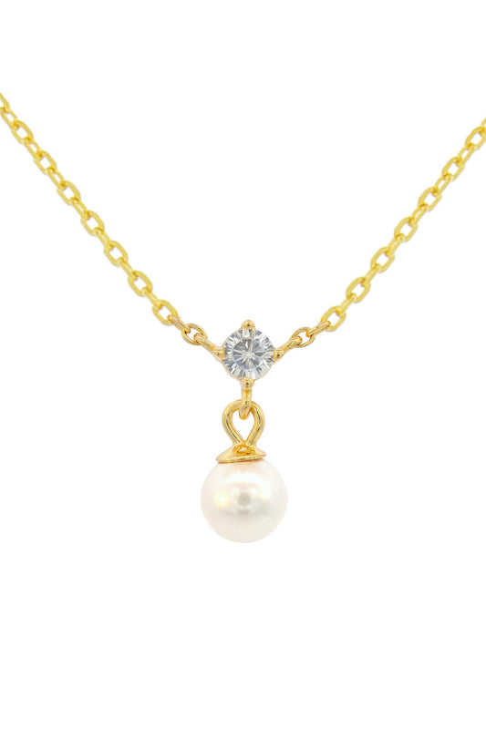 GEORGINI Adagio Touch Of Sparkle Pearl Necklace