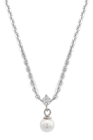 GEORGINI Adagio Touch Of Sparkle Pearl Necklace