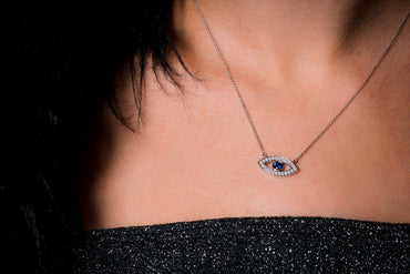 GEORGINI Rock Star Blue Evil Eye Pendant