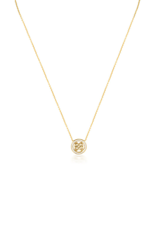 SIGNATURE MEDALION PENDANT GOLD