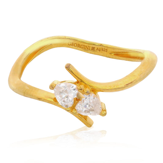 GEORGINI Forever Hearts Club Heart To Heart Ring
