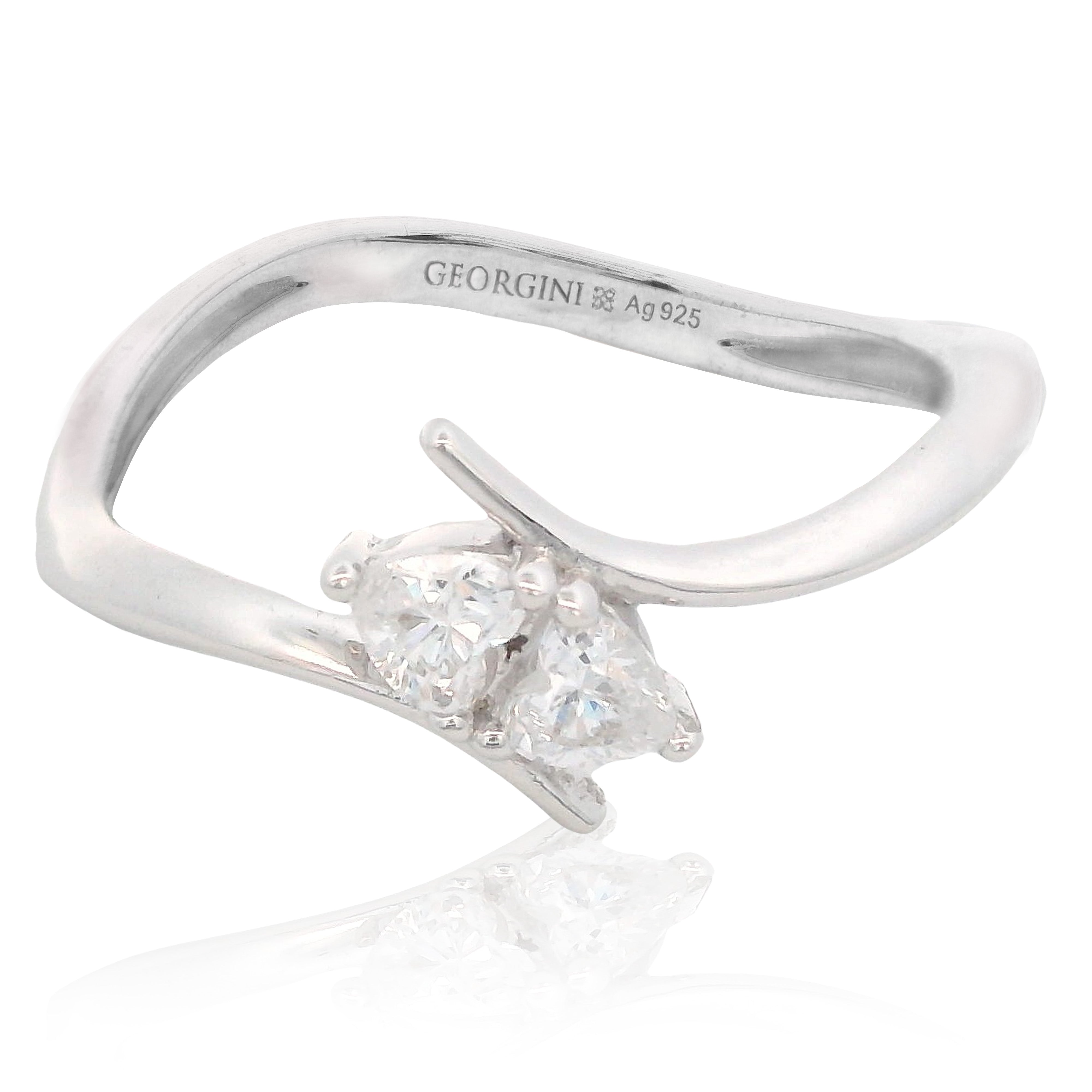 GEORGINI Forever Hearts Club Heart To Heart Ring