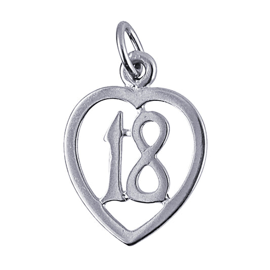 18 in Heart Charm
