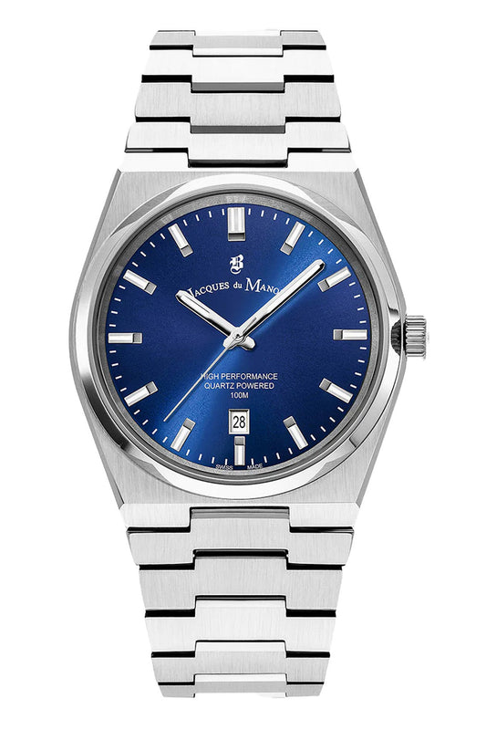 JDM Horizon Gents 41mm 100m Blue Dial Stainless Steel Strap Watch
