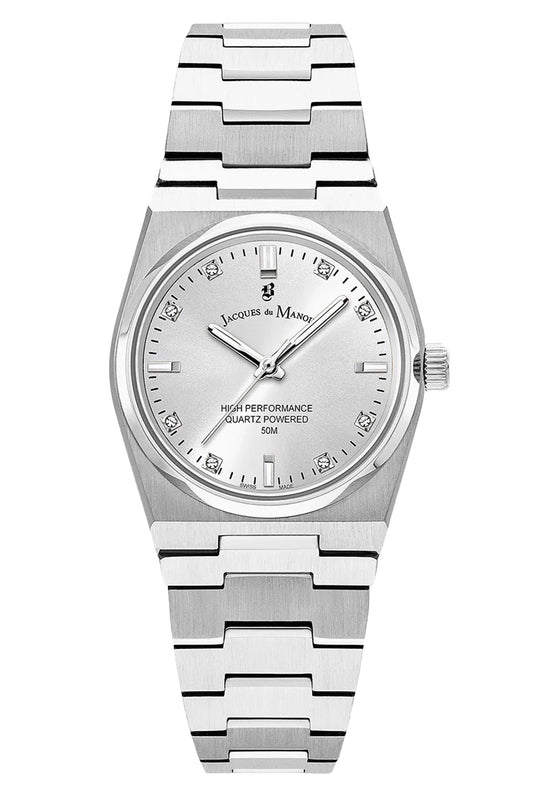 JDM Horizon Ladies 31mm 50m Silver Dial Stainless Steel Strap Watch