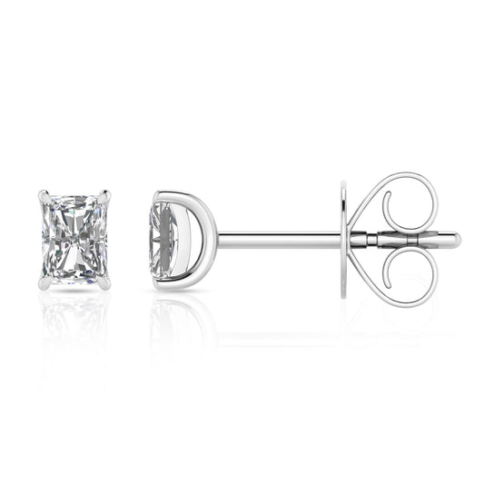 0.50ct Lab Grown Diamond Stud Earrings in 9K White Gold