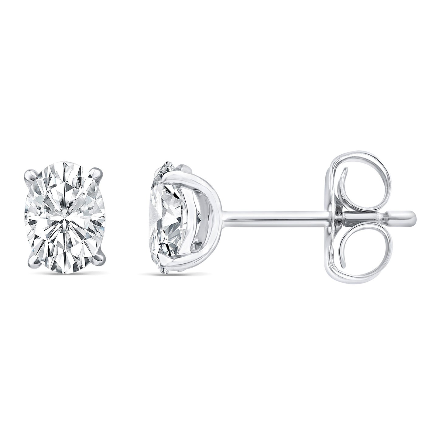 2.00ct Lab Grown Diamond Stud Earrings in 9K White Gold