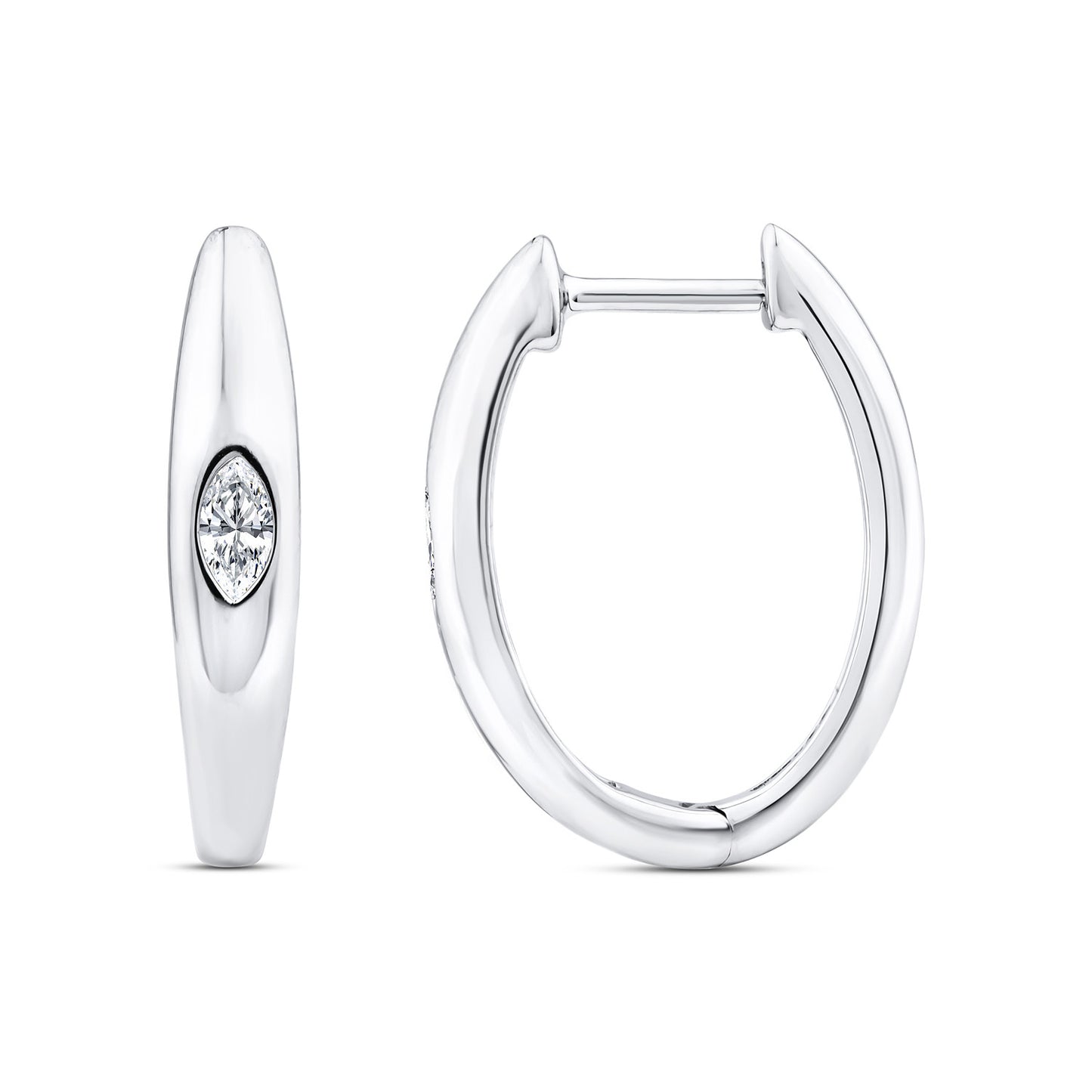 0.12ct Lab Grown Diamond Earrings in 9K White Gold