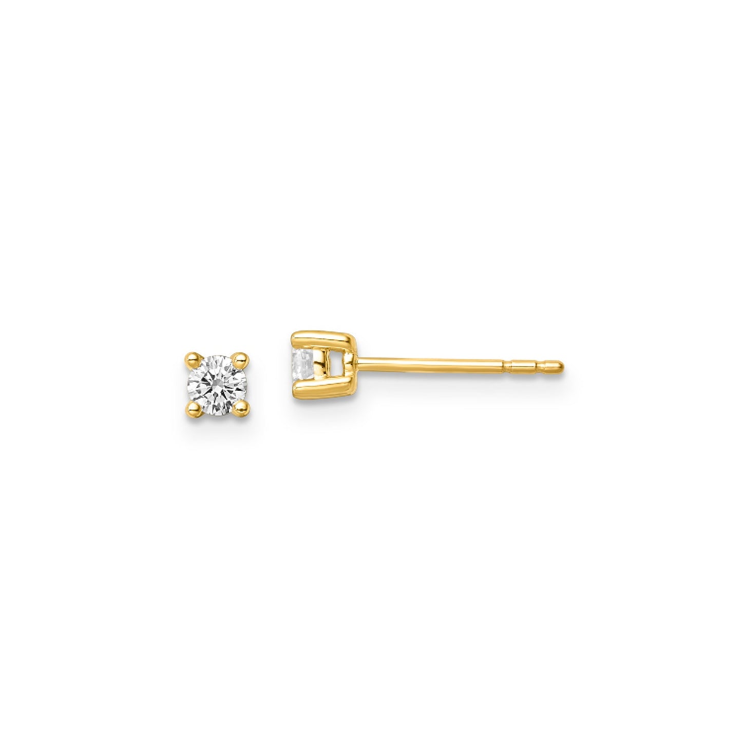 0.26ct Lab Grown Diamond Earrings in 9K Yellow Gold