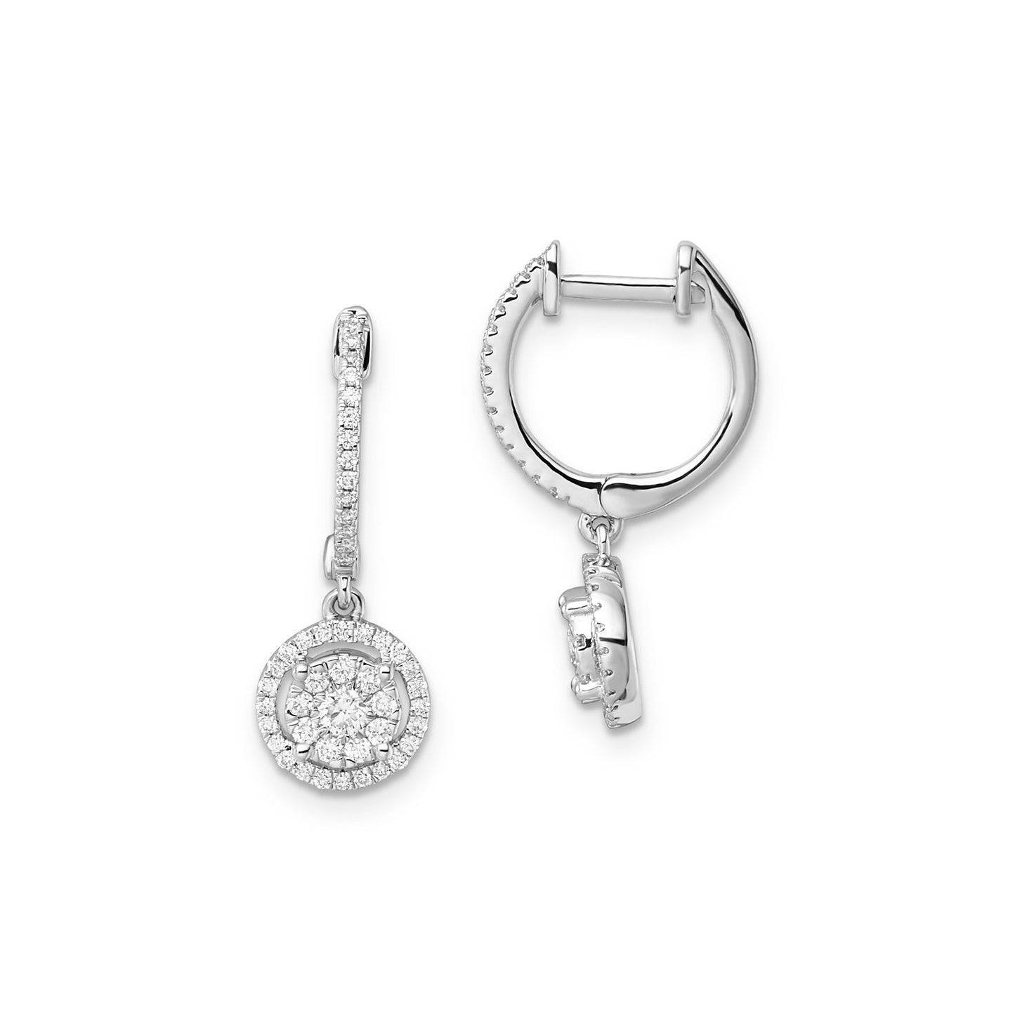0.50ct Lab Grown Diamond Earrings in 9K White Gold
