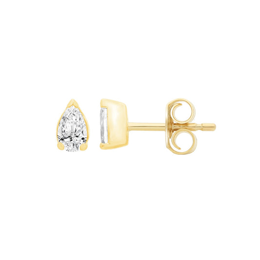 0.32ct Lab Grown Diamond Stud Earrings in 9K Yellow Gold