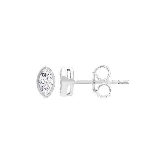 0.2ct Lab Grown Diamond Earrings in 9K White Gold