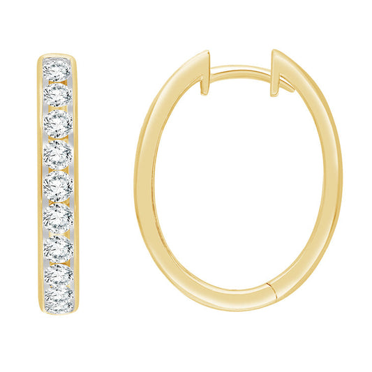1.50ct Lab Grown Diamond Earrings in 9K Yellow Gold