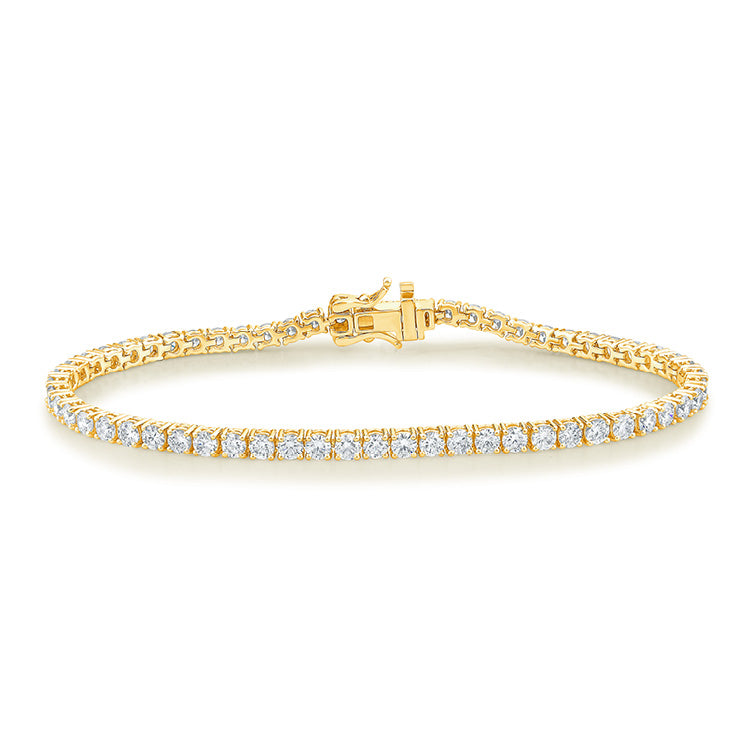 5.00ct Lab Grown Diamond Bracelet in 9K Yellow Gold
