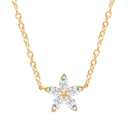 0.3ct Lab Grown Diamond Necklace in 9K Yellow Gold