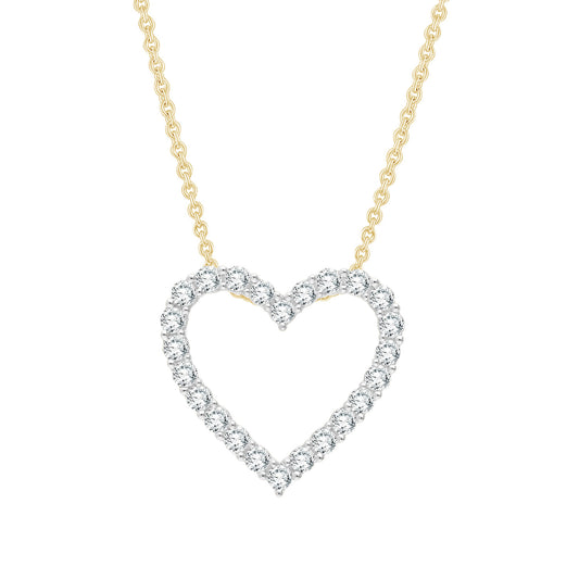 0.50ct Lab Grown Diamond Necklace in 9K Yellow Gold