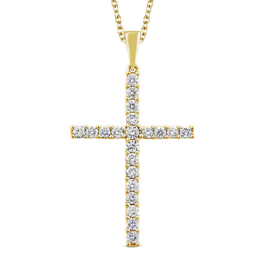 0.25ct Lab Grown Diamond Necklace in 9K Yellow Gold