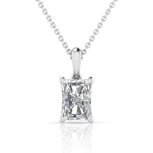 0.50ct Lab Grown Diamond Necklace in 9K White Gold