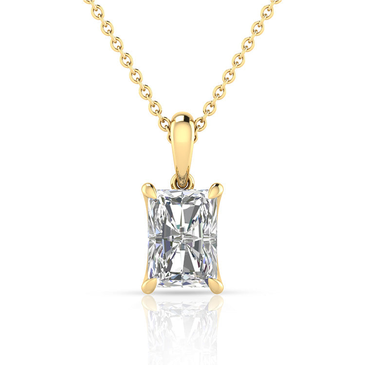 0.50ct Lab Grown Diamond Necklace in 9K Yellow Gold