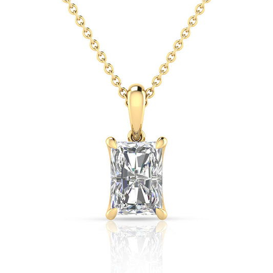 0.50ct Lab Grown Diamond Necklace in 9K Yellow Gold