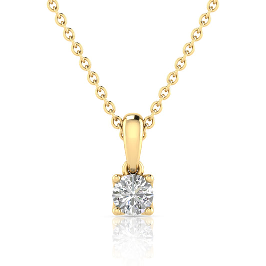 2.00ct Lab Grown Diamond Necklace in 9K Yellow Gold