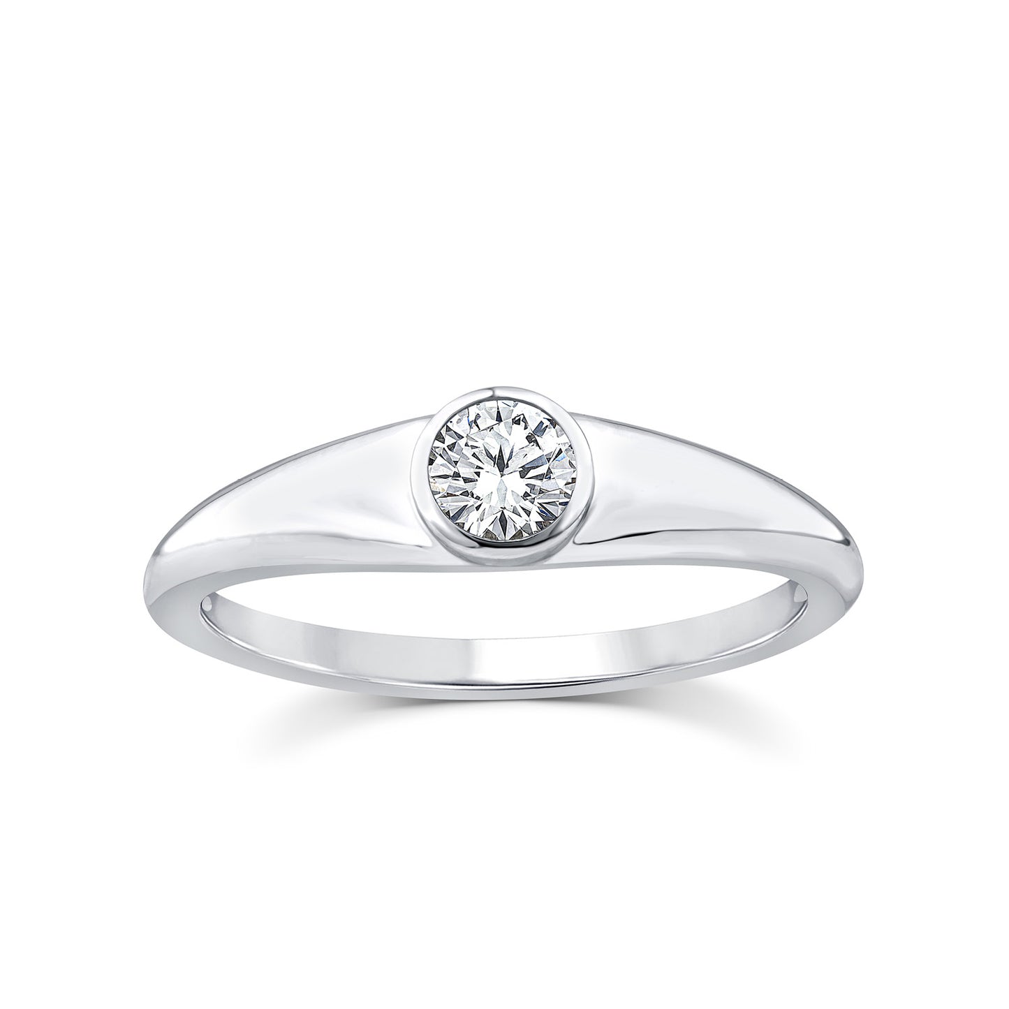 0.25ct Lab Grown Diamond Ring in 9K White Gold