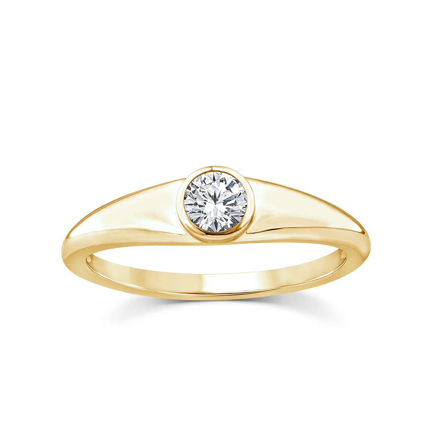 0.25ct Lab Grown Diamond Ring in 9K Yellow Gold
