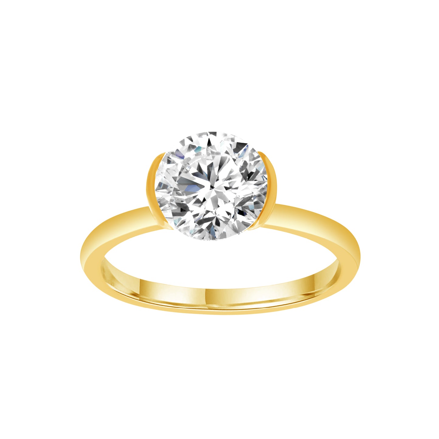 1.50ct Lab Grown Diamond Ring in 9K Yellow Gold