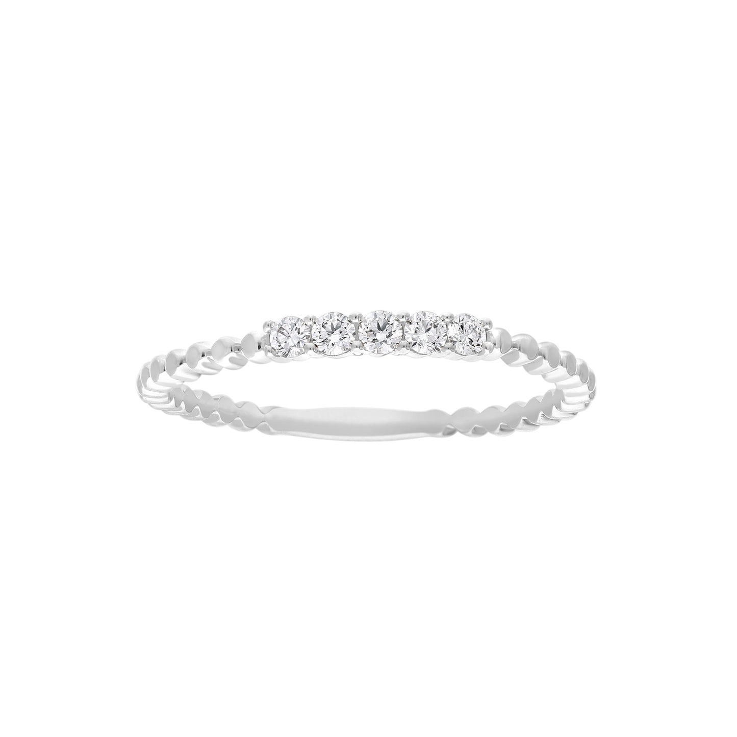 0.12ct Lab Grown Diamond Ring in 9K White Gold