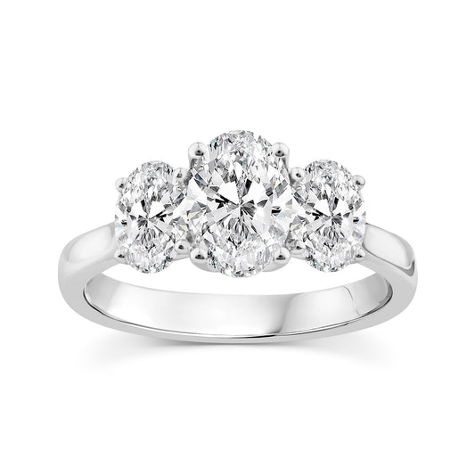 2.00ct Lab Grown Diamond Ring in 9K White Gold