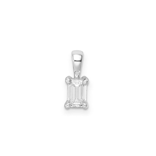 0.50ct Lab Grown Diamond Pendant in 9K White Gold