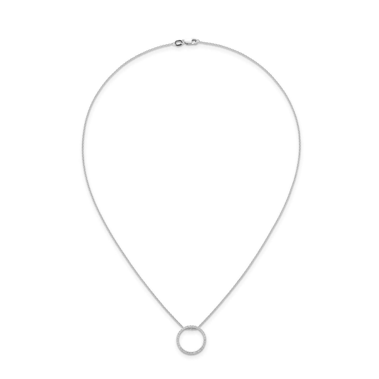 0.33ct Lab Grown Diamond Pendant in 9K White Gold