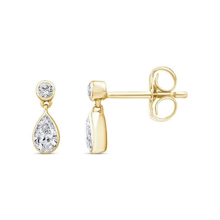 0.33ct Lab Grown Diamond Stud Earrings in 9K Yellow Gold