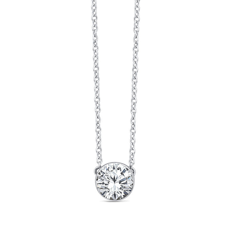 0.50ct Lab Grown Diamond Necklace in 9K White Gold
